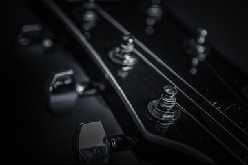 Obraz na płótnie Canvas electric guitar close up