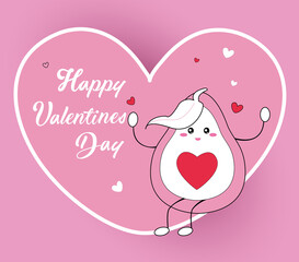 Valentines Day with Avocado