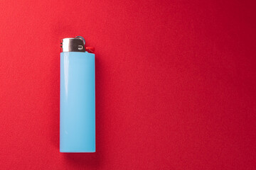 Lighter on the red background - Macro detail