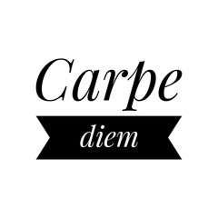 ''Carpe diem'' Lettering
