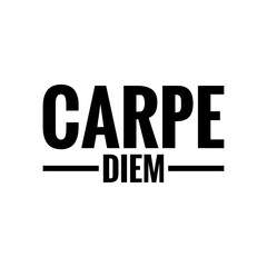 ''Carpe diem'' Lettering