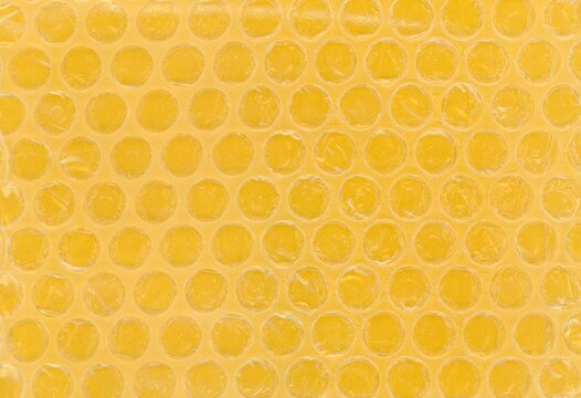 yellow bubble wrap texture background