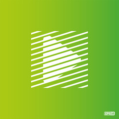 Modern professional logo sign play in green theme