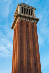 Fototapeta na wymiar Venetian tower of Barcelona