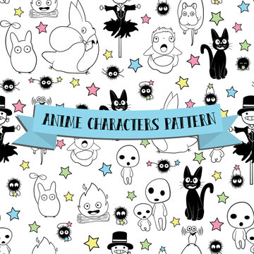 Anime Characters Pattern
