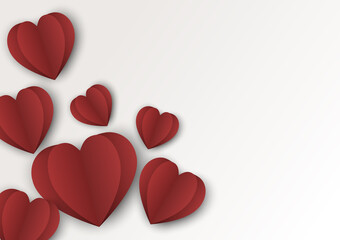 Paper-heart-valentine-on-white-background