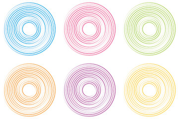 color dots circle , Vector Graphics