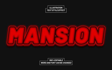 Template Text Effect Style For Different Use Header, Typeface, Title.