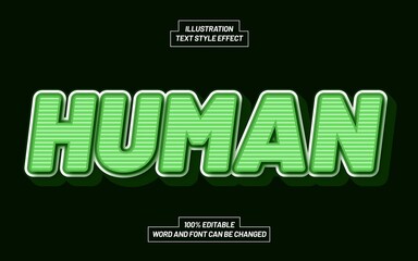 Template Text Effect Style For Different Use Header, Typeface, Title.