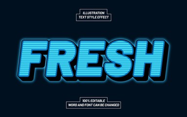 Template Text Effect Style For Different Use Header, Typeface, Title.