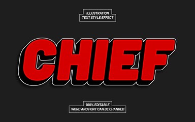 Template Text Effect Style For Different Use Header, Typeface, Title.