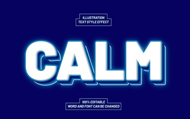 Template Text Effect Style For Different Use Header, Typeface, Title.