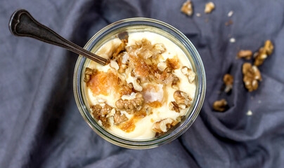 close up of a bowl of cereal with milk