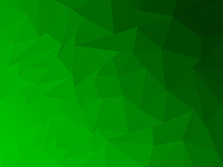 Green abstract textured polygonal background.