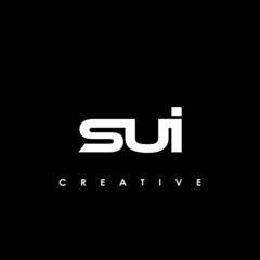 SUI Letter Initial Logo Design Template Vector Illustration