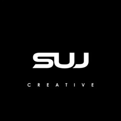 SUJ Letter Initial Logo Design Template Vector Illustration