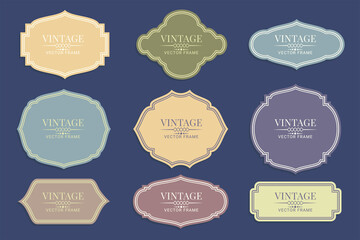 Set of Retro Vintage Badges and Labels