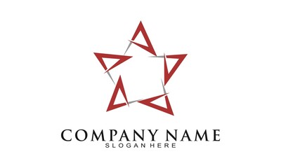 Obraz premium Creative star vector logo design