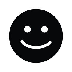 Fototapeta premium happy face icon, emoticon smiley vector