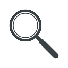 Illustration of magnifying glass icon Free Vector