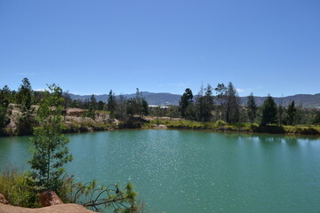 Obraz premium lake and mountains