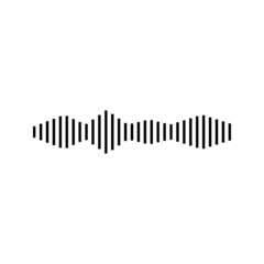 Black waves as equalizer on white background. Vector Illustration. eps 10