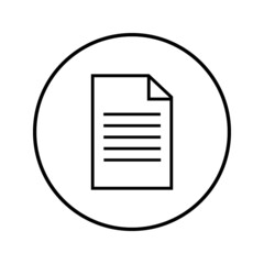 Paper Icon Vector Design Template on white background