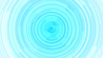 Circle white blue bright technology Hi-tech background. Abstract graphic digital future concept design.