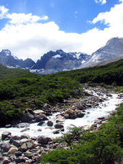 Valle del Francés, parque Torres del Paine, región de Magallanes, Chile