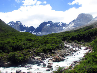Valle del Francés, parque Torres del Paine, región de Magallanes, Chile
