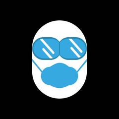 Obraz premium Vector of health mask design. Can be use for icon or symbol