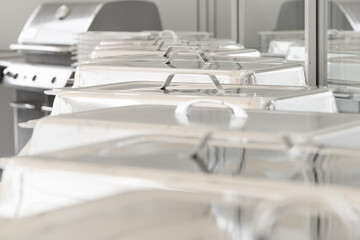 Rechauds And Barbecue Before The Event