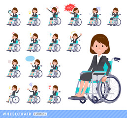 flat type business women_wheelchair-emotion