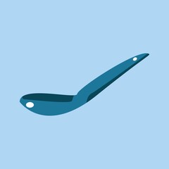 vector of spoon in flat style. can be used as icon or logo