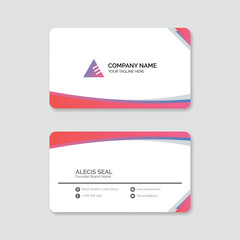 Elegant corporate business card template