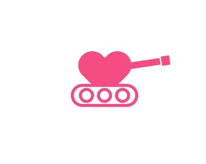 tank boom love logo vector © kmsdesen