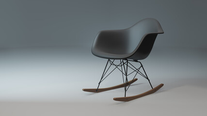 3d render of a chair