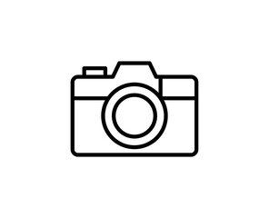 Camera line icon. Vector symbol in trendy flat style on white background. Web sing for design.