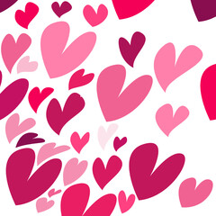 seamless background with hearts. seamless pattern with hearts.