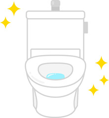 清潔な様式トイレ、便器