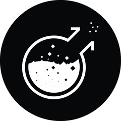 Test Tube Icon. Beaker, Flask, Chemistry Test Icon