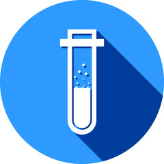 Test Tube Icon. Beaker, Flask, Chemistry Test Icon