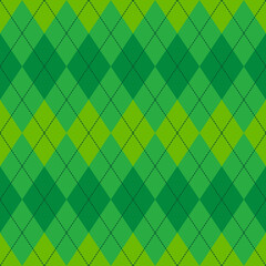Fototapeta na wymiar green argyle seamless vector pattern