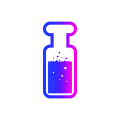 Test Tube Icon. Beaker, Flask, Chemistry Test Icon