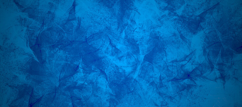 Abstract Blue Fractal Background