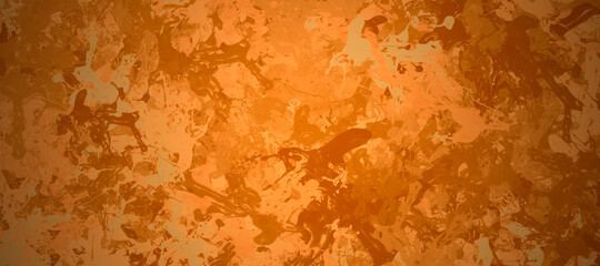 abstract colorful orange watercolor backgroud with splashes