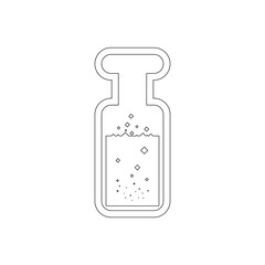 Test Tube Icon. Beaker, Flask, Chemistry Test Icon