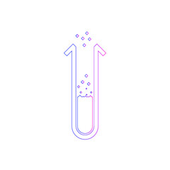 Test Tube Icon. Beaker, Flask, Chemistry Test Icon
