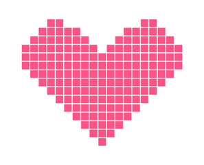 The Mosaic of Heart. Isolated Vector illustration