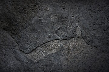   The shadow of the old gray cement wall surface with cracks    